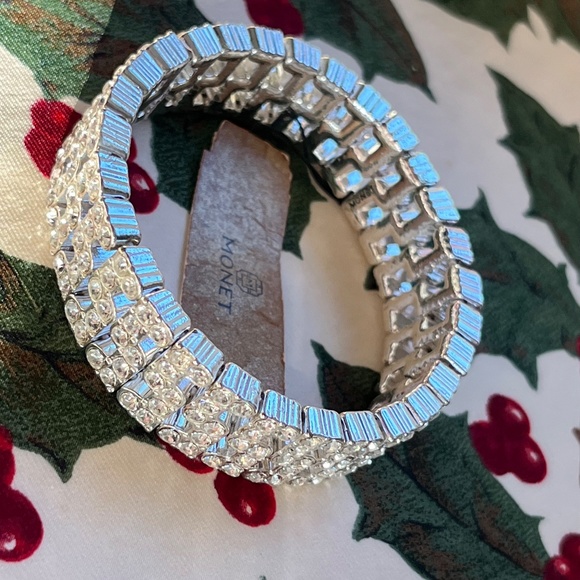 MONET Statement Bling Stretch Bracelet - Picture 3 of 7
